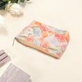 thumbnail image 3 of Unique Bargains 1 Pc Portable Ditsy Floral Makeup Bag Polyester Cotton Multicolored Medium, 3 of 5