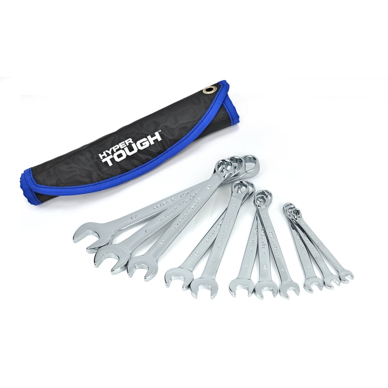 Hyper Tough 11-Piece Metric Combination Wrench Set - Walmart.com