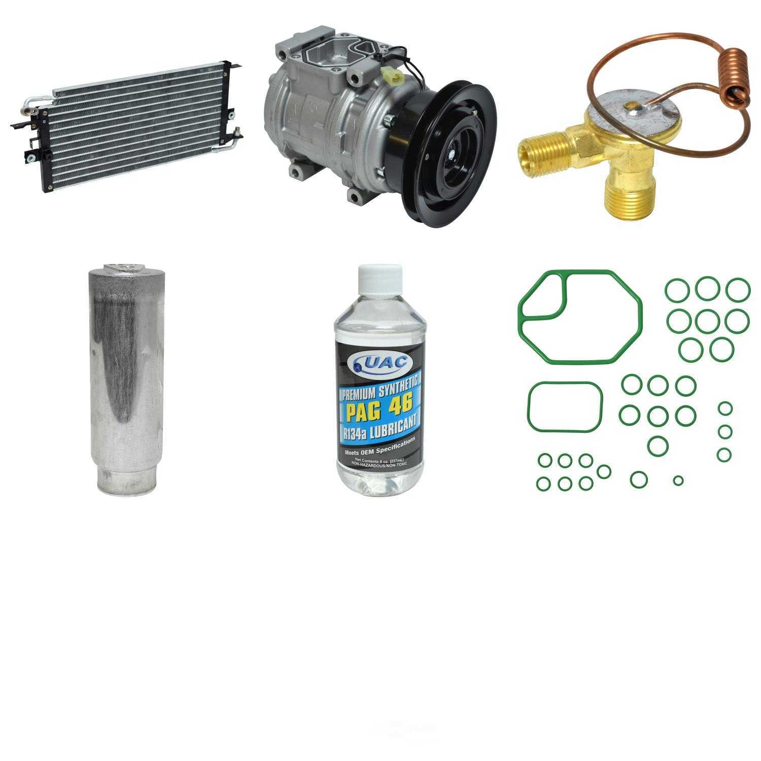A/C Compressor and Component Kit -- Compressor-Condenser Replacement Kit Fits select: 1989 ,1992 TOYOTA PICKUP 1/2 TON LONG WHEELBASE DLX