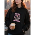 thumbnail image 4 of Retro Breast Cancer Awareness Hoodie for Men and Women, Unisex Pullover Hooded Sweatshirt, Comfortable Cotton Poly Blend, Support and Awareness Casual Outfit, 4 of 5
