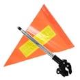 thumbnail image 4 of Miangastore Drapeau de Fauteuil Roulant Réfléchissant Orange avec Acier Inoxydable Durable pour Usage Nocturne, 4 of 9