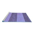 thumbnail image 2 of Ahgly Company Machine Washable Indoor Square Abstract Blue Modern Area Rugs, 6' Square, 2 of 4