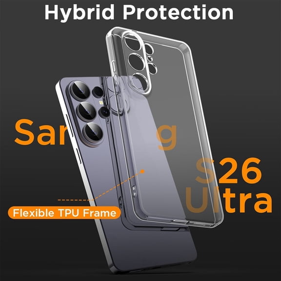 AICase For Samsung Galaxy S26 Ultra Case Shockproof Heavy Duty Clear Slim Phone Cover