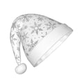 thumbnail image 2 of Cauagu Snowflake Minimalist Pattern Christmas Hat for Kids,Xmas Holiday Hat Santa Hat for Boys & Girls Festive Headwear Accessories for Christmas/New Year/Holiday, 2 of 6