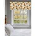 thumbnail image 3 of Curtain Valance for Windows,Watercolor Sunflower Green Plant Kitchen Valances Rod Pocket Short Curtains,Blossom Floral Vintage Linen Window Treatment Panel for Bedroom Living Room Bathroom 54"x18", 3 of 9