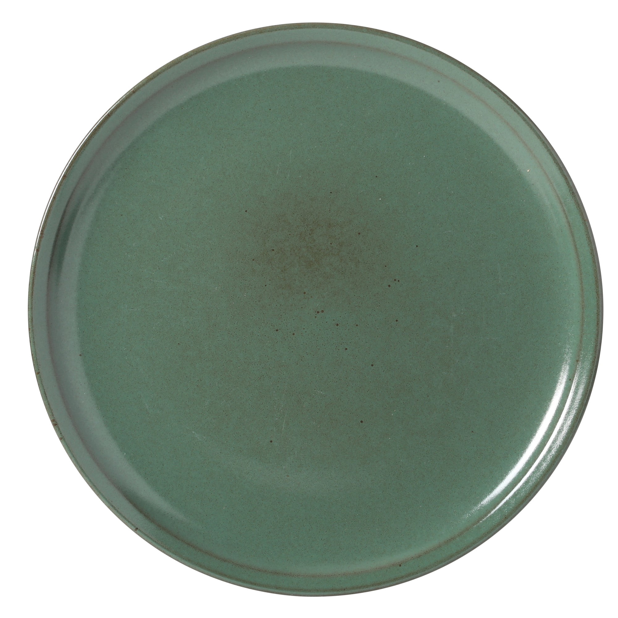 Gibson Elite Beckett Stoneware Matte Reactive Glaze 16 Piece (Service for 4) Plates and Bowls Dinnerware Set - Green