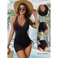 thumbnail image 2 of Vestido de baño Blooming Jelly para mujer, control de barriga, negro, XL, 2 of 5