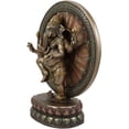 thumbnail image 2 of Ebros 9.25" Tall Hindu Dancing Ganesha in One Legged Yoga Pose On Lotus Figurine, 2 of 6