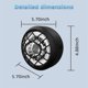 thumbnail image 3 of 48V 36V Front Light Electric Bike Light Taillight Spare Parts Retro Black LED Headlights for Fat Ebike, 3 of 5