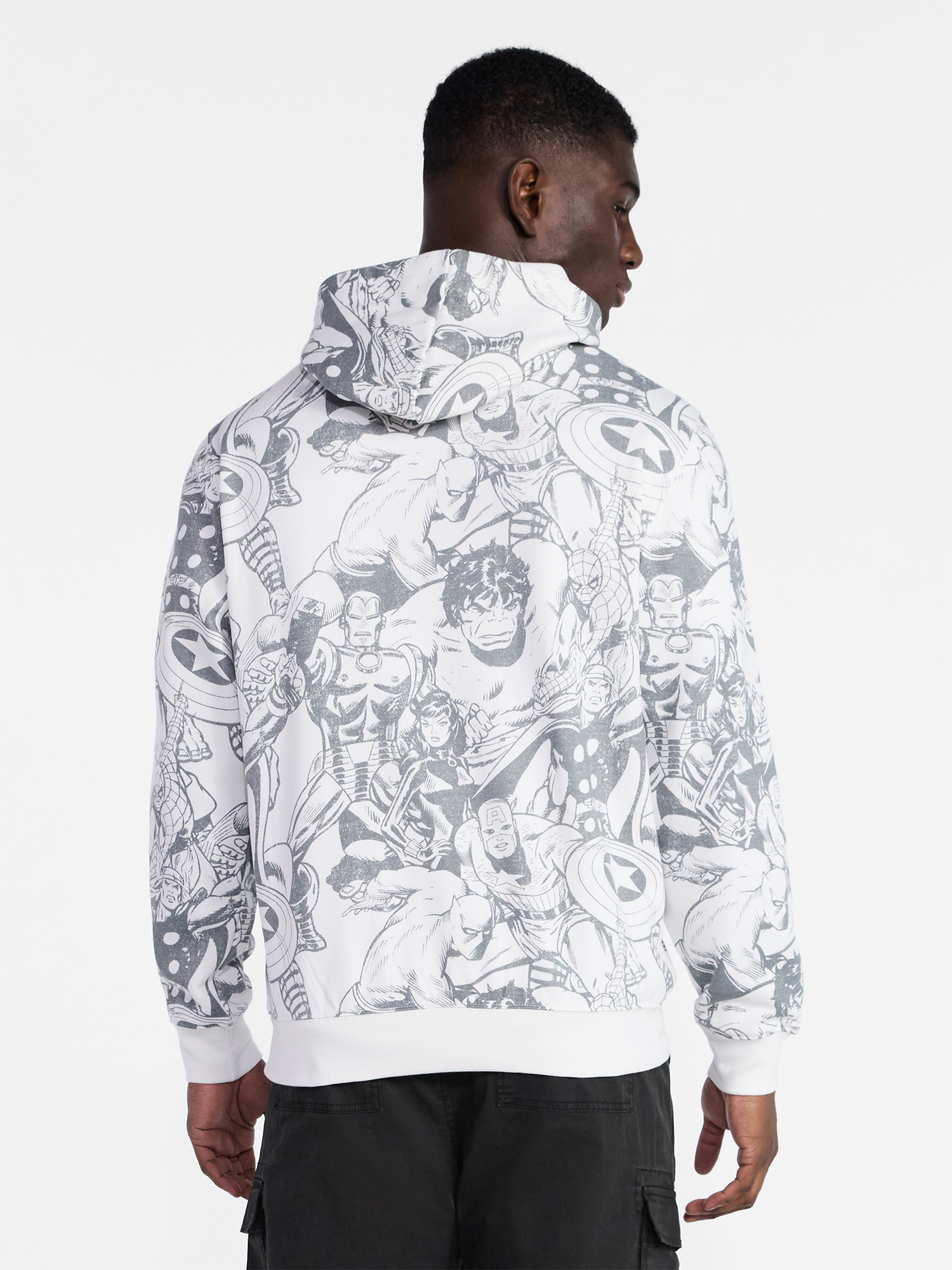 Marvel Men's and Big Men's Graphic Fleece Hoodie with Long Sleeves, Sizes XS-4XL