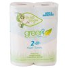 Green2 Paper Towels, Full Sheet, White, 2 Rolls