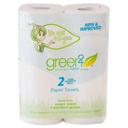 Green2 Paper Towels, Full Sheet, White, 2 Rolls