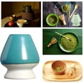 thumbnail image 3 of Matcha Tea Whisk Holder Ceramic Holder Chasen Stand fit for Traditional Japanese Tea Matcha Chasen Tea Set Accessories (Green), 3 of 14