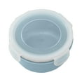 thumbnail image 2 of Round Mini Food Storage Container Flip Lid Refrigerator Organizer for Cheese Fruits Vegetables Snacks Airtight Kitchen Pantry Box BPA Free Plastic, 2 of 5