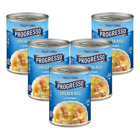 (5 Pack) Progresso Soup Chicken Rice with Vegetables Soup Gluten Free 19 (Best Creamy Chicken Wild Rice Soup Recipe)