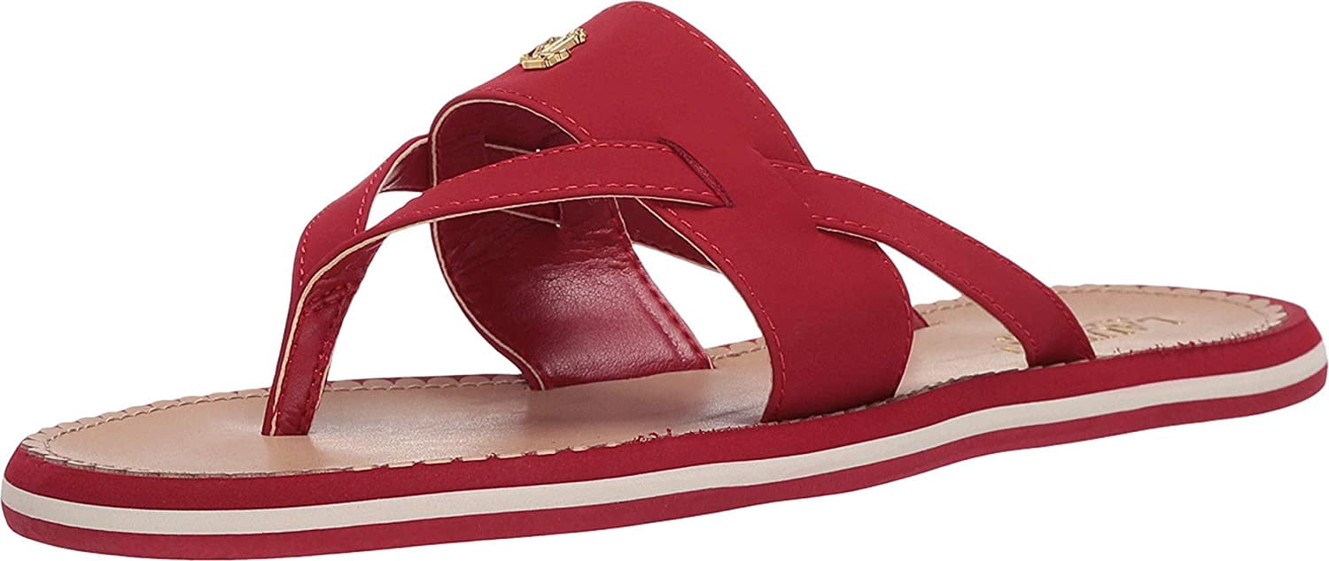 Lauren Ralph Lauren Rosalind Thong Sandals - Lauren Red