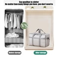 thumbnail image 6 of Anhility Carry on Bag for Men Women, Large Capacity Canvas Travel Duffel Bags, Duffle Bag for Airplane Weekender Overnight Gym, 39.37x23.62x11.81in (Gray), 6 of 6