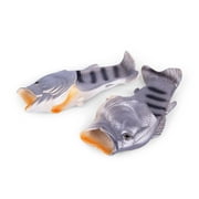Coddies Fish Flip Flops | The Original Fish Slippers | Gag Gift, Christmas Sandals, Bass Slides, Pool, Stocking Stuffer (Green| 10-11.5 Men | EU 44-45)