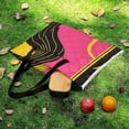 thumbnail image 5 of Color Wave Point Geometry Waterproof Picnic Blanket with Foldable Zipper, Suitable for Outdoor Use, Suitable for Travel, Camping, Beaches, Parks, Grasslands, Picnic Blanket Accessories, 5 of 7
