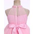 thumbnail image 7 of IBTOM CASTLE Pageant Dresses for Toddler Girls Halter Glitters Tulle Dress Princess Formal Birthday Party Wedding Flower Girl Dress Pink, 7 of 7