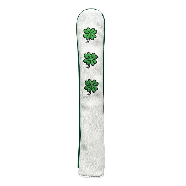 Estuche de cuero PU Zulema Protector de palos de golf bordado 2 palos Golf Blanco