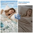 thumbnail image 2 of Teal Coastal Crab Cooling Blanket,Lightweight Breathable Summer Throw Blanket with Double Sided Cold Effect,Vintage Summer Beach Nautical Coral Picnic Blankets Bed Sheet for Hot Sleepers 30"x40", 2 of 8