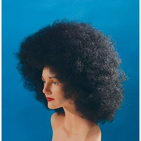 - Star Power Afro Adult Unisex Halloween Wig Black One Size