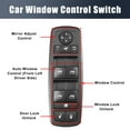 thumbnail image 3 of Unique Bargains 68029023AC Interruptor de ventana eléctrica del lado del conductor delantero izquierdo para Dodge Grand Caravan C/V SE SXT 2008-2009, 3 of 7