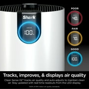 Shark Clean Sense Air Purifier with Odor Neutralizer Technology, HEPA Filter, 500 sq. ft., Captures 99.98% of Particles, Dust, Smoke & Allergens, Portable, White