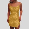 thumbnail image 2 of DAFEI Sequin Homecoming Dresses Short Sparkly Tight Mini Formal Evening Cocktail Gowns with Slit, 2 of 5
