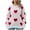 Red, variant on Wancir Women Heart Print Sweater Romantic Oversized Knitted Shirt Valentine's Day Love Graphic Long Sleeve Pullover Top