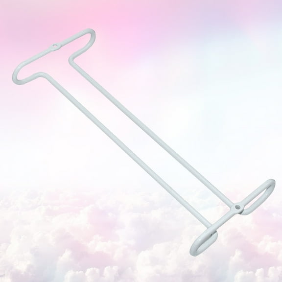 DECORNIJIA Glasses Organizer Wine Glass Stand White Cold Rolled Steel 1Pcs for Home Bar and Hanging