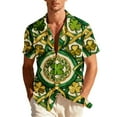 thumbnail image 2 of COSFO Button Up Shirts for Men Funny Short Sleeve St Patricks Day Tops Graphic Relaxed Fit Collared Mens Shirts, 2 of 8
