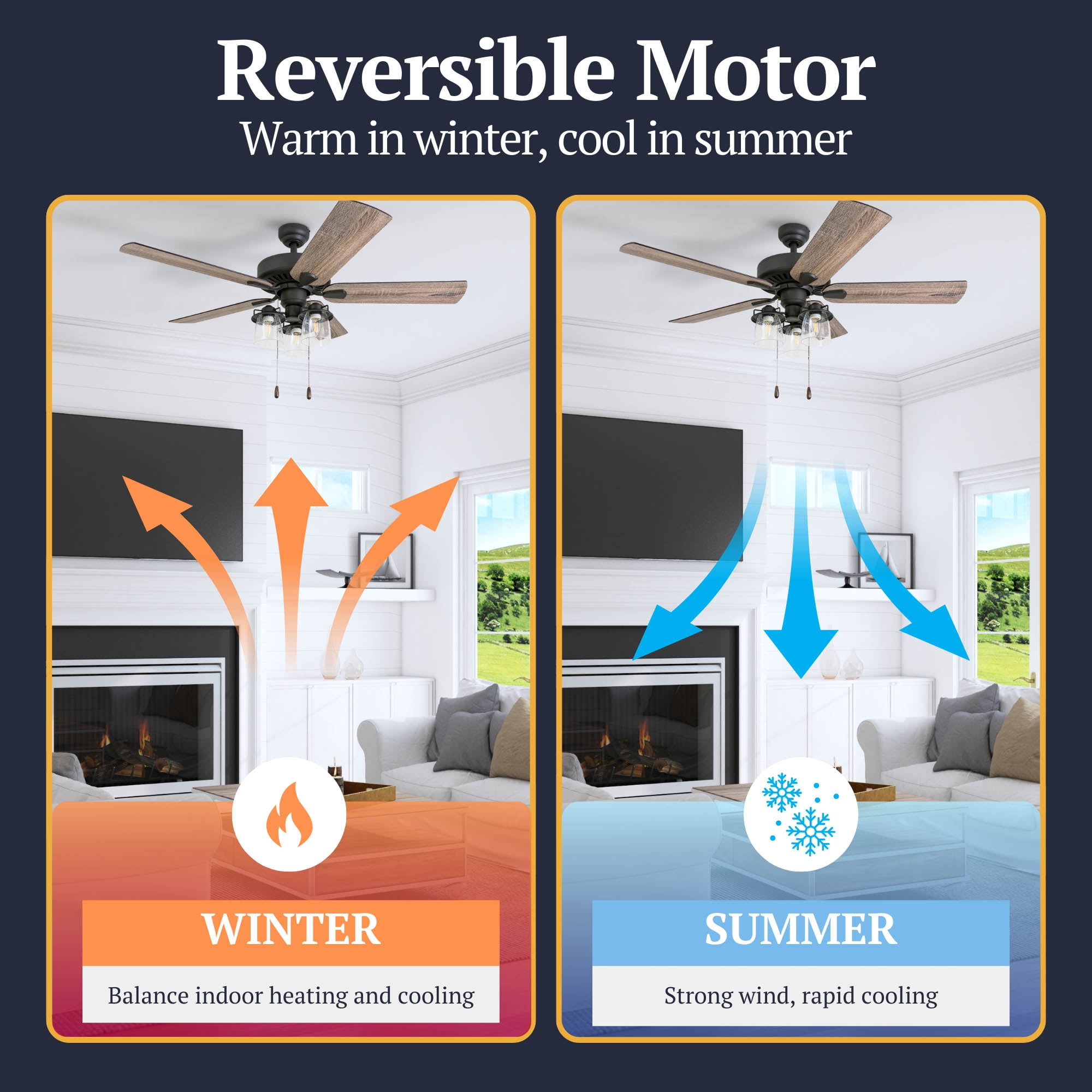 Prominence Home 50585-35 Briarcrest Farmhouse 52-Inch Aged Bronze Indoor Ceiling Fan with 5 Barnwood, Tumbleweed Blades