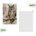 thumbnail image 2 of ONETECH Owl Branch Newspaper Pages Funny Golf Towel for Men 24x16in 1PC, 2 of 7