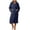 Blue, variant on Robes for Women Fleece Robes Hooded Cozy Soft Warm Plush Women Robe Plush Long Bathrobe