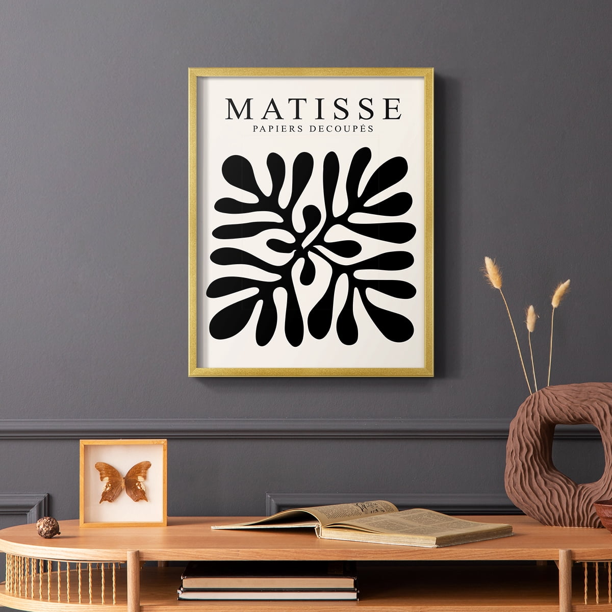 Matisse CXLIII Framed Print in Gold Solid Wood 8 x 10 Framed Print