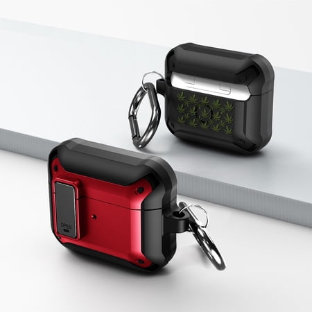 Duo Shield Secure Lock Designed For AirPods 3rd Gen With Hook  Red/Black price history on PriceWatchPro