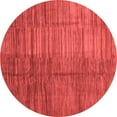 thumbnail image 1 of Ahgly Company Indoor Round Abstract Red Contemporary Area Rugs, 7' Round, 1 of 4