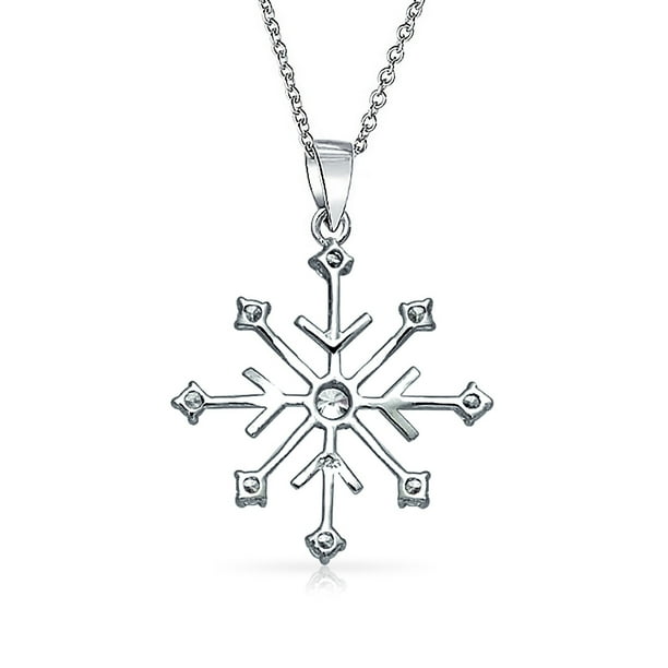 Macy's hot sale snowflake necklace