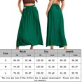 thumbnail image 2 of Falda De Verano Falda básica de mujer cortada de algodón estilo bohemio una línea de ropa diaria (verde retro L) Ygjytge para Mujer verde retro T XL, 2 of 7