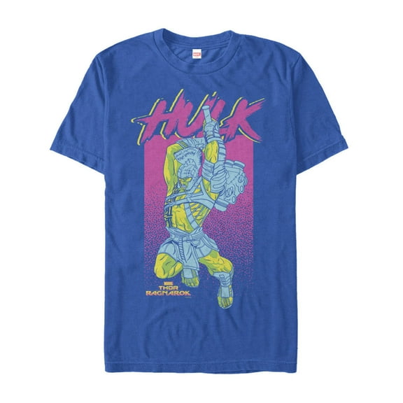 Men's Marvel Thor: Ragnarok Hulk Smash  Graphic Tee Royal Blue Small
