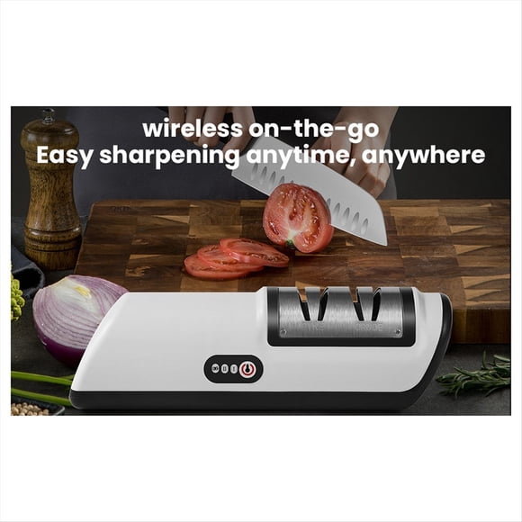 Afilador de Cuchillos Eléctrico de Cocina, Multifuncional, Automático, 4 Marchas, Accesorios de Cocina, Color Naranja