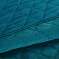 thumbnail image 4 of Home Soft Things 5 Piece Velvet Quilted Bedspread Set - Sapphire - Oversize King (122" x 106"), 4 of 6