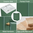 thumbnail image 3 of Euroco 20" Bathroom Vanity with Sink, Vanity Cabinet with Door Shelf and Adjustable Shelf, 3 of 9