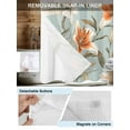 thumbnail image 3 of No Hook Cloth Fabric Shower Curtain with Snap in Liner, Lily Flower Waterproof Shower Curtains Set with See Through Top Window, Watercolor Country Blooms Spring Botanical Art Bath Curtains 72"x84", 3 of 6
