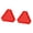Red edges lattice, variant on Pack of 2 High Aluminum Reflective Signs for Slow Moving Vehicles with Pre Drilled Holes