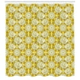 thumbnail image 3 of Ambesonne Yellow and White Shower Curtain, Striped Fishes, 69"Wx70"L, Marigold Beige Yellow, 3 of 3