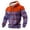 98ZA-Orange, variant on oqasdz Sweatshirts for Men Hooded Striped Stylish Print Hooded Pullover with Pocket Long Sleeve Loose Top Comfort Cozy Casual Dailywear