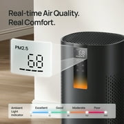 DREO Air Purifier for Large Room, 180 ft² at 4.8 ACH, Smart Purificador with HEPA Sleep Mode for Pet Hair, Smoke, Dust & Pollen, 3-in-1 Filtration, PM2.5 Display, 116 CFM, 18W Energy-Saving DC Motor